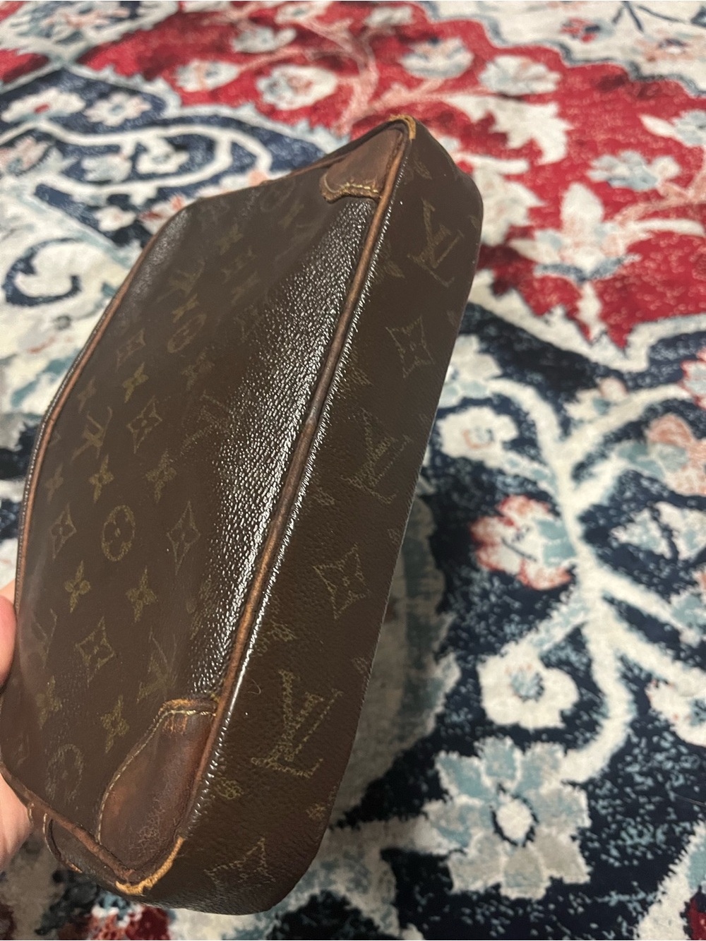 Authentic Vintage Louis Vuitton Monogram Canvas Toiletry Cosmetic Travel Pouch - Picture 11 of 12